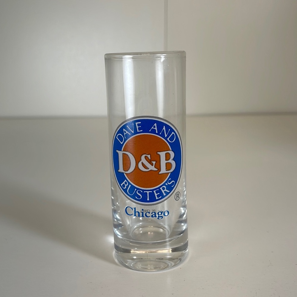 3/$12 NWOT Dave & Busters Chicago Shot Glass